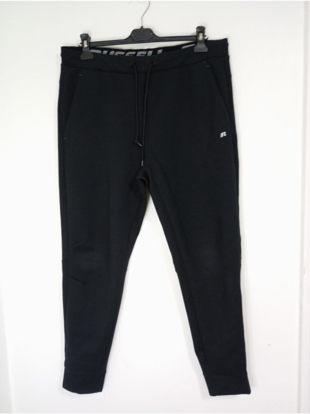 Russell Athletic Mens Black Fusion Knit Joggers Size Large